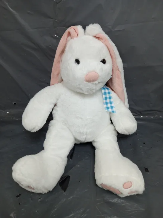 BOX OF APPROX 6 EASTER CUDDLY BUNNIES IN WHITE