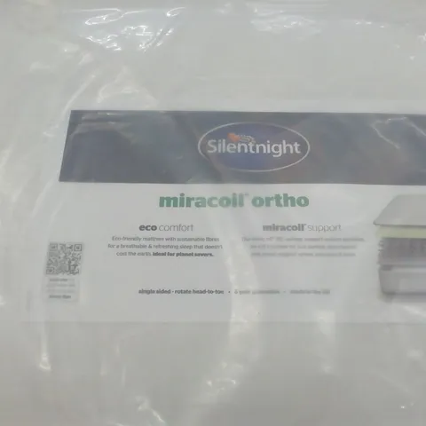 QUALITY BAGGED SILENTNIGHT MIRACOIL ORTHO DOUBLE 4'6" MATTRESS