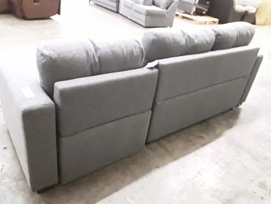 QUALITY DESIGNER KYLISSA 3-PIECE UPHOLSTERED CORNER SOFA - GREY FABRIC