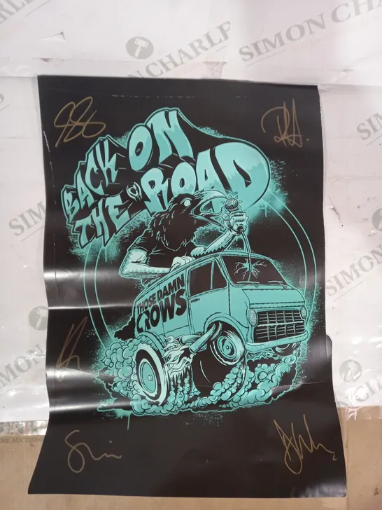 LOT OF 3 SIGNED THOSE DAMN CROWS POSTERS