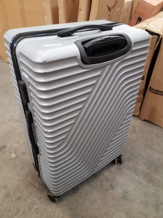 BOXED LIGHT GREY SUITCASE