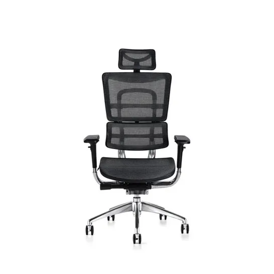 BOXED ERGONOMIC DESK CHAIR WITH HEADREST (1 BOX)