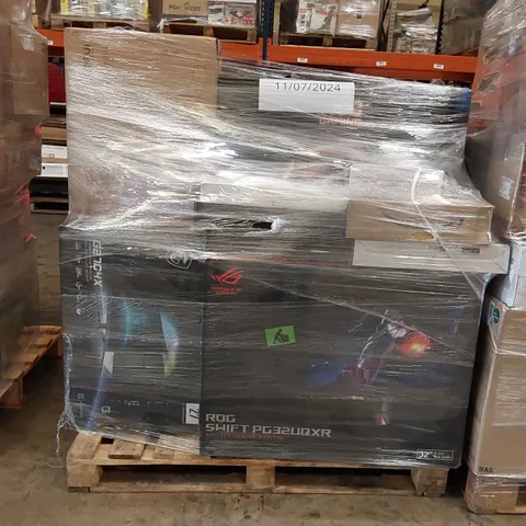 PALLET OF APPROXIMATELY 18 UNPROCESSED RAW RETURN MONITORS TO INCLUDE;