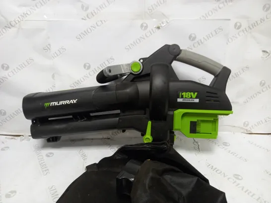 MURRAY IQ18LBVK DUAL 18V LI-ION CORDLESS LEAF BLOWER VACUUM