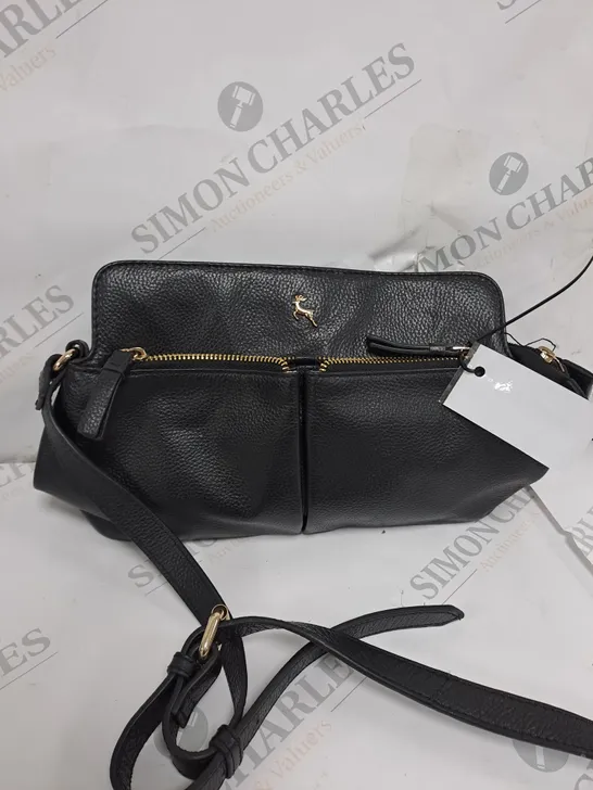 ASHWOOD GENUINE LEATHER BLACK HANDBAG