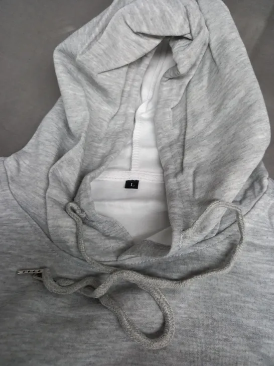 THE NORTH FACE LIGHT GREY HOODIE - LARGE