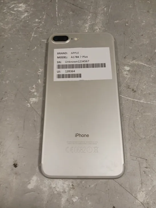 APPLE IPHONE 7 PLUS SILVER - MODEL A1784