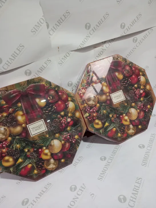 LOT OF 2 YANKEE CANDLE CHRISTMAS CALENDARS  