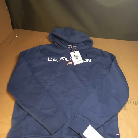 US POLO ASSIN BLUE HOODIE SIZE S