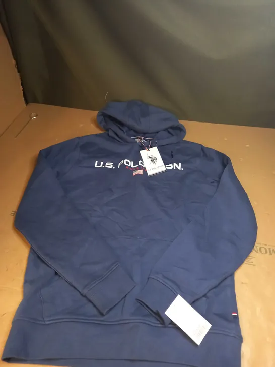 US POLO ASSIN BLUE HOODIE SIZE S