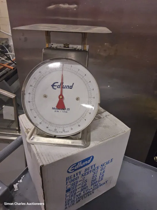 BOXED EDLUND HEAVY DUTY FOOD SCALES HD-25 upto 25lb