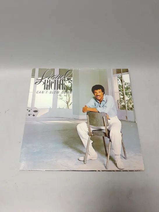 LIONEL RICHIE CANT SLOW DOWN VINYL