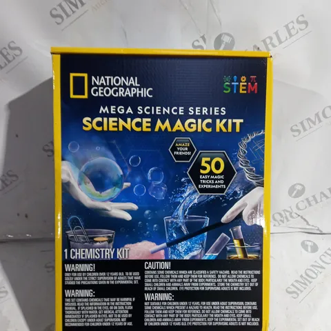 BOXED STEM NATIONAL GEOGRAPHIC MEGA SCIENCE SERIES SCIENCE MAGIC KIT 