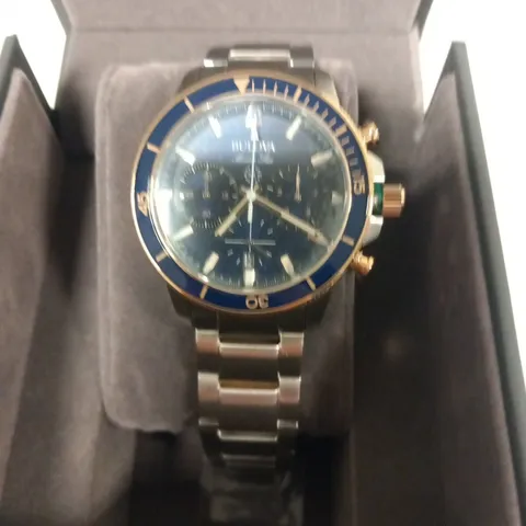 BOXED BULOVA MENS MARINE STAR WATCH