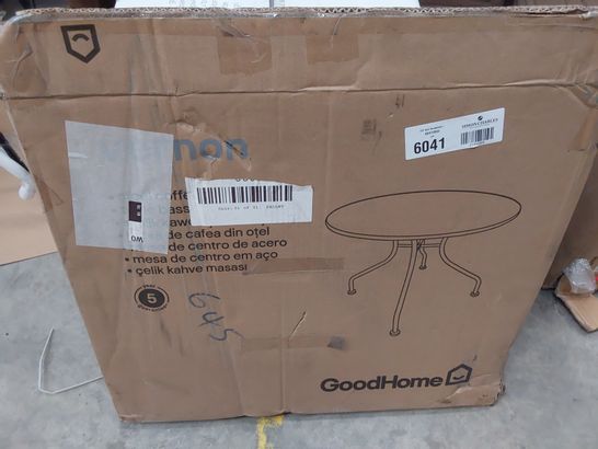BOXED GOODHOME VERNON METAL CAFE TABLE