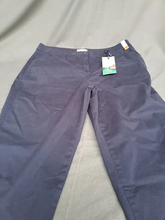 JOULES HESFORD NAVY TROUSERS - UK 14