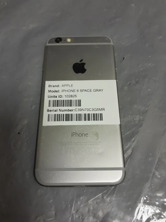 UNBOXED APPLE IPHONE 6 SPACE GRAY - A1586