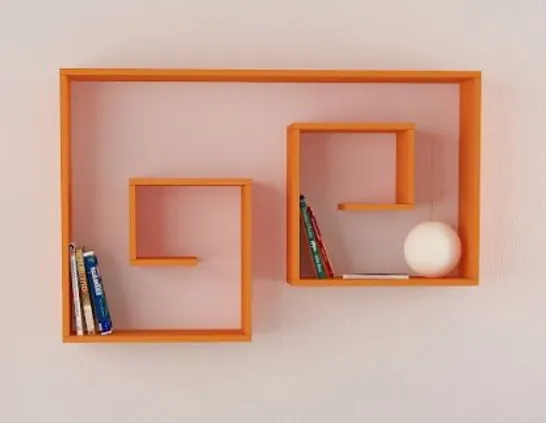 BRAND NEW BOXED ORANGE SHELVING UNIT