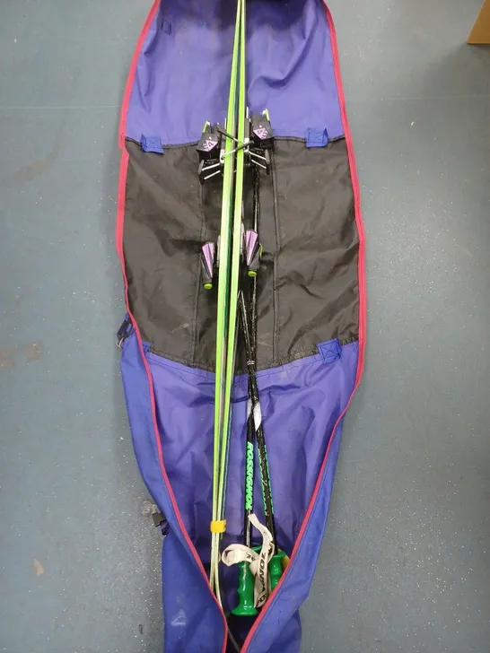 BAGGED ROSSINGNOL SPORT 750 SALOMON SKIS 