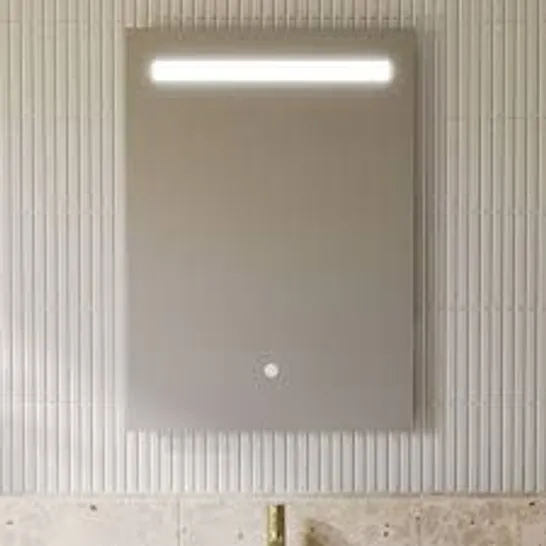 BOXED VELLAMO LED ILLUMINATED BATHROOM MIRROR WITH DEMISTER PAD & SHAVER SOCKET 500 X 700MM