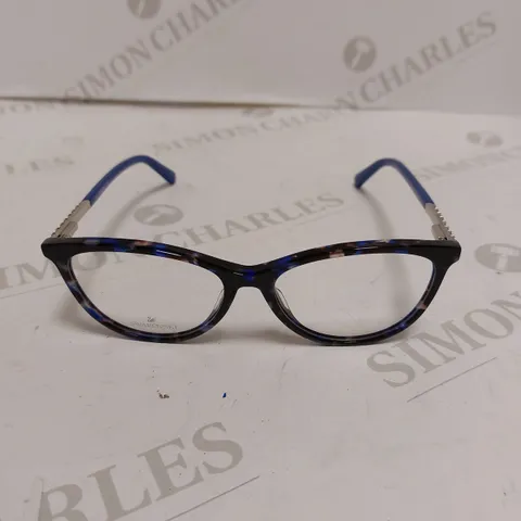 SWAROVSKI SK5396 CAT EYE BLUE FRAMED EYEGLASSES 