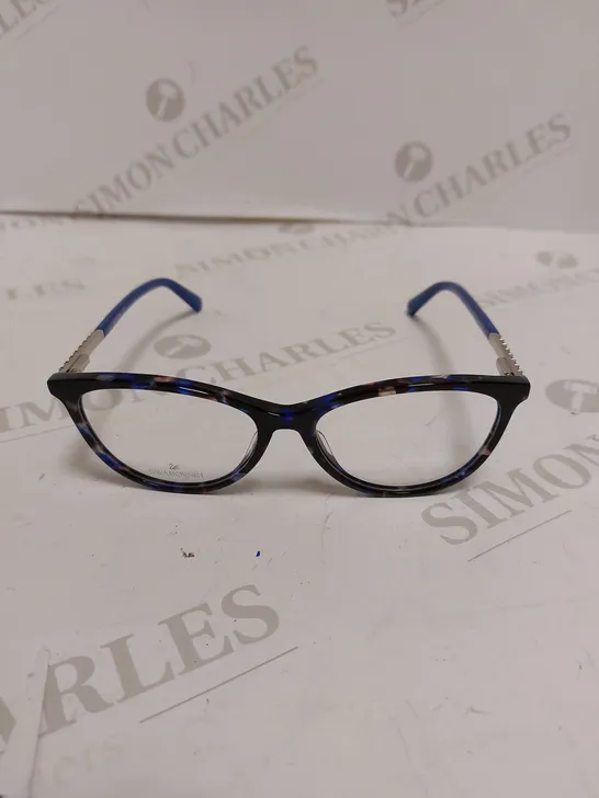 SWAROVSKI SK5396 CAT EYE BLUE FRAMED EYEGLASSES 