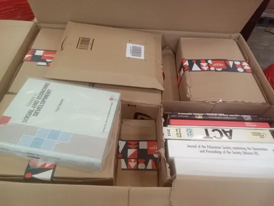 PALLET OF 6 BOXES CONTAINING ASSORTED BOOKS