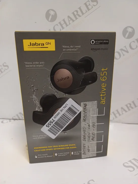 BOXED JABRA ELITE ACTIVE 65T EARBUDS