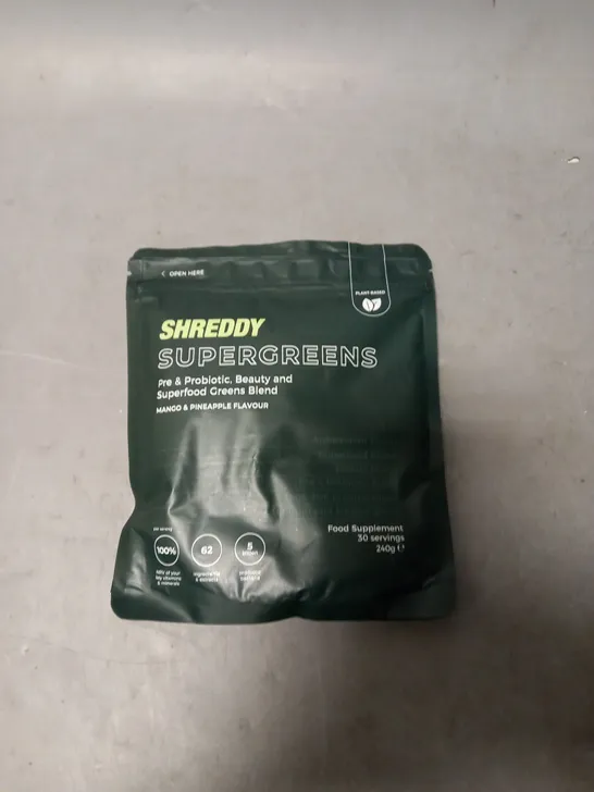 SHREDDY SUPERGREENS 240G 