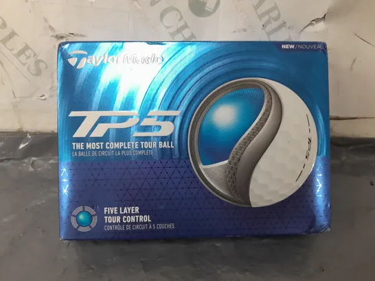 BOXED TAYLORMADE TP5 GOLF BALLS (QTY:12)