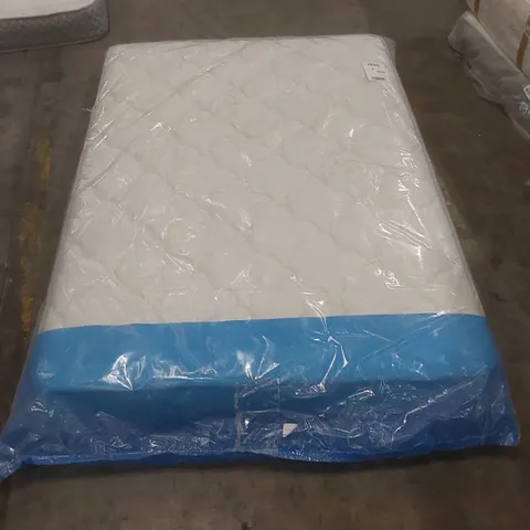 BAGGED DESIGNER DOUBLE 135cm AIRSPRUNG LUXURY QUILTED MEDIUM MATTRESS