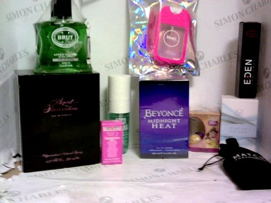 ASSORTMENT OF APPROX 10 FRAGRANCES TO INCLUDE BOXED BEYONCE MIDNIGHT HEAT 100ML EDP AND AGENT PROVOCATEUR EDP 200ML 