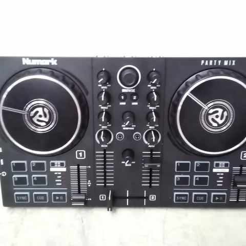 BOXED NUMARK PARTY MIX DJ CONTROLLER WITH BUILT IN LIGHT SHOW