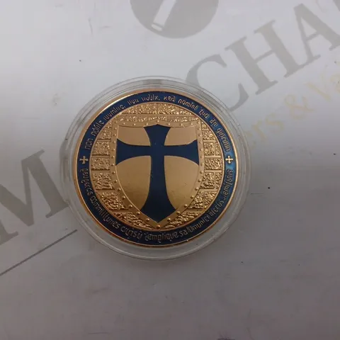 KNIGHTS TEMPLAR BLUE CROSS COLLECTABLE COIN