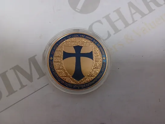 KNIGHTS TEMPLAR BLUE CROSS COLLECTABLE COIN