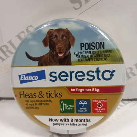 4 TUBS OF ELANCO SERESTO FLEAS AND TICKS PROTECTION