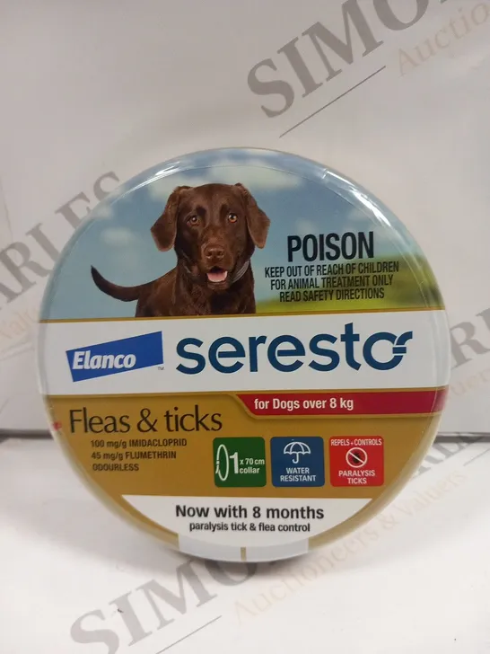 4 TUBS OF ELANCO SERESTO FLEAS AND TICKS PROTECTION