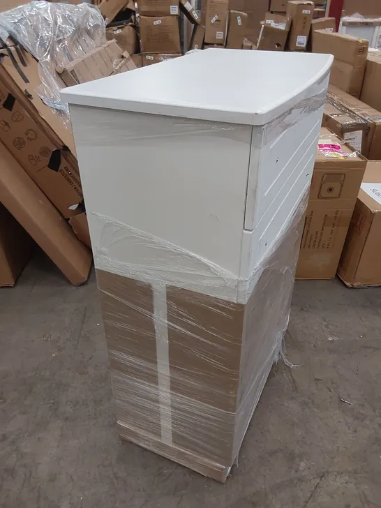 BOXED SAXENA 5-DRAWER CHEST OF DRAWERS - WHITE (1 BOX)