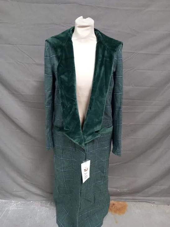 BYAN PAUL COAT IN DARK GREEN - SMALL