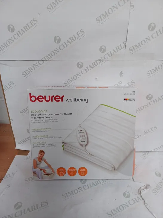 SEALED BEURER WELL BEING HEATED MATTRESS FULL SIZE SINGLE 