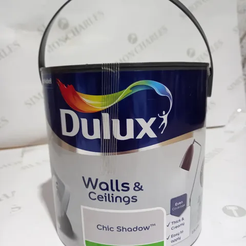 DULUX WALLS & CEILINGS CHIC SHADOW SILK EMULSION PAINT, 2.5L