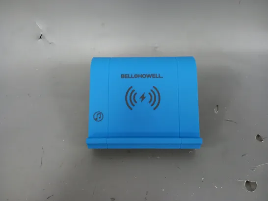 BOXED B&H BLUE WIRELESS CHARGER AND SPEAKER