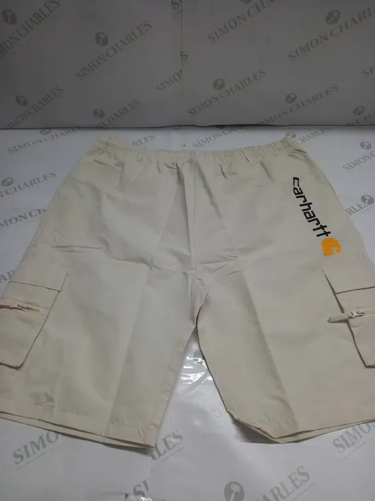 MENS CREAM CARHARTT SHORTS SIZE 3XL