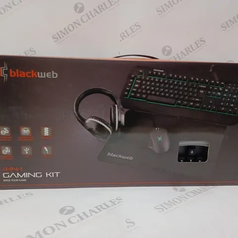 BOX OF 2 BLACKWEB 4 IN 1 GAMING STARTING KIT 