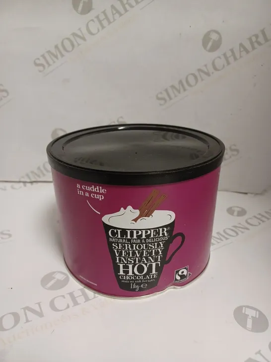 SEALED CLIPPER FAIRTRADE SERIOUSLY VELVETY INSTANT HOT CHOCOLATE - 1KG