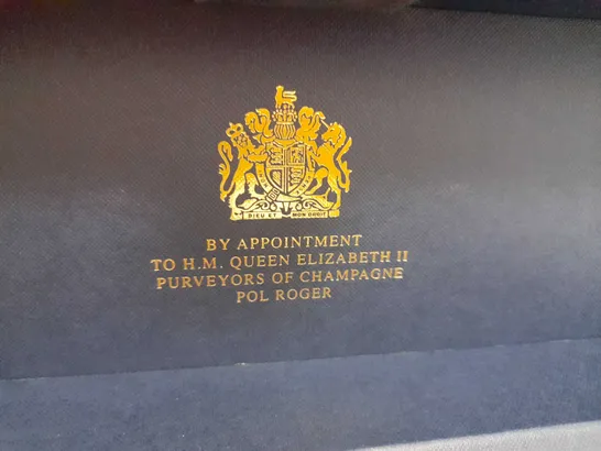 BOXED POL ROGER SIR WINSTON CHURCHILL CHAMPAGNE VINTAGE 2006 75CL BY APPOINTMENT TO H.M. QUEEN ELIZABETH II PURVEYORS OF CHAMPAGNE POL ROGER