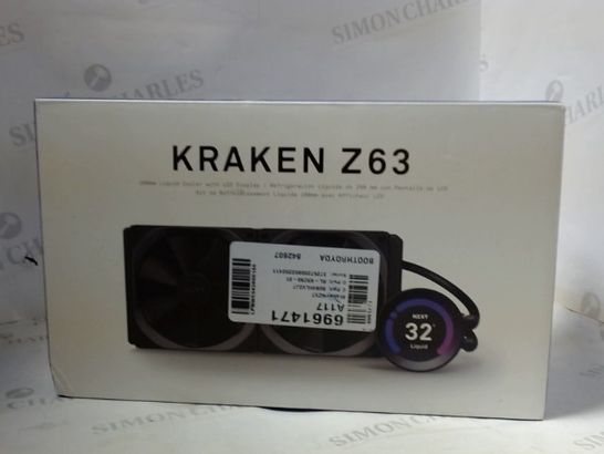 NZXT KRAKEN Z63 280MM LIQUID PC COOLER WITH LCD SCREEN