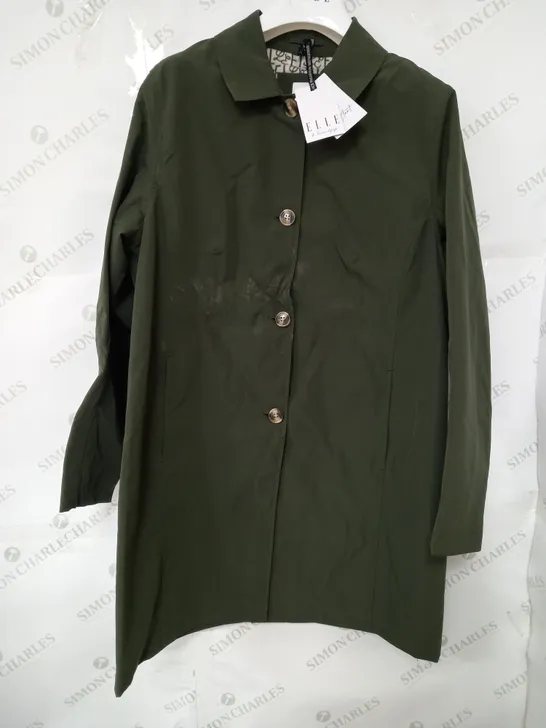 ELLE LADIES MAC FOREST NIGHT JACKET - SIZE 14