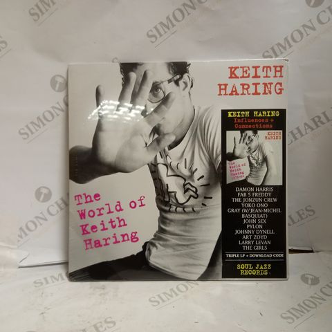 SEALED THE WORLD OF KEITH HARING TRIPLE LP VINYL