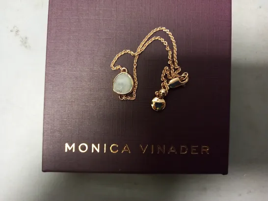 BOXED MONICA VINADER GEMSTONE BRACELET IN ROSE GOLD EFFECT